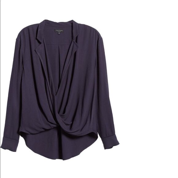 Rag&Bone dean wrap front shirt size XXS, NWT - Picture 3 of 12